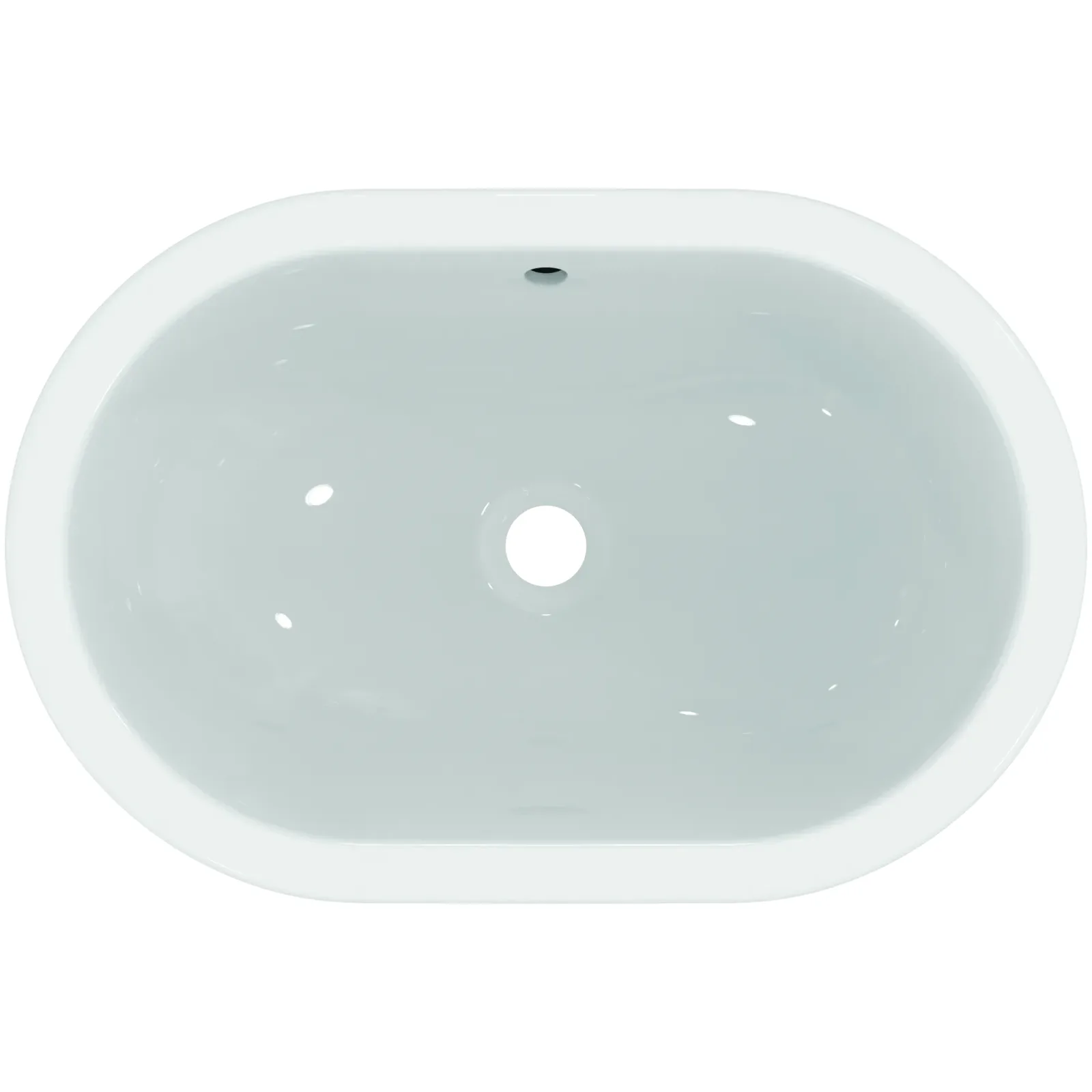 Lavabo 620x410x175 mm, batarya deliksiz, taşma delikli