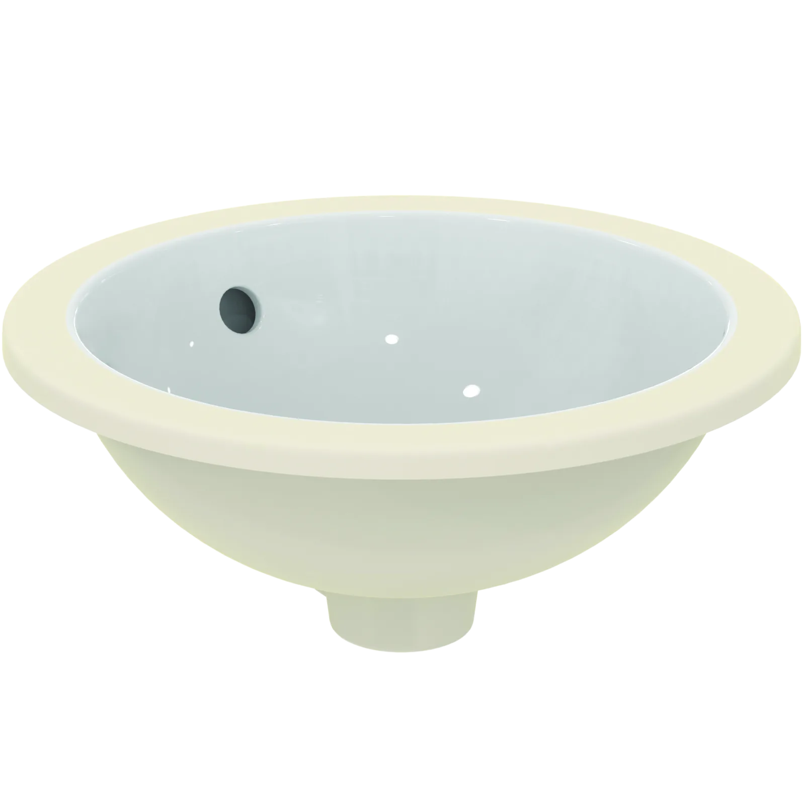 Tezgah Altı Lavabo 380x380x165 mm, batarya deliksiz, taşma delikli