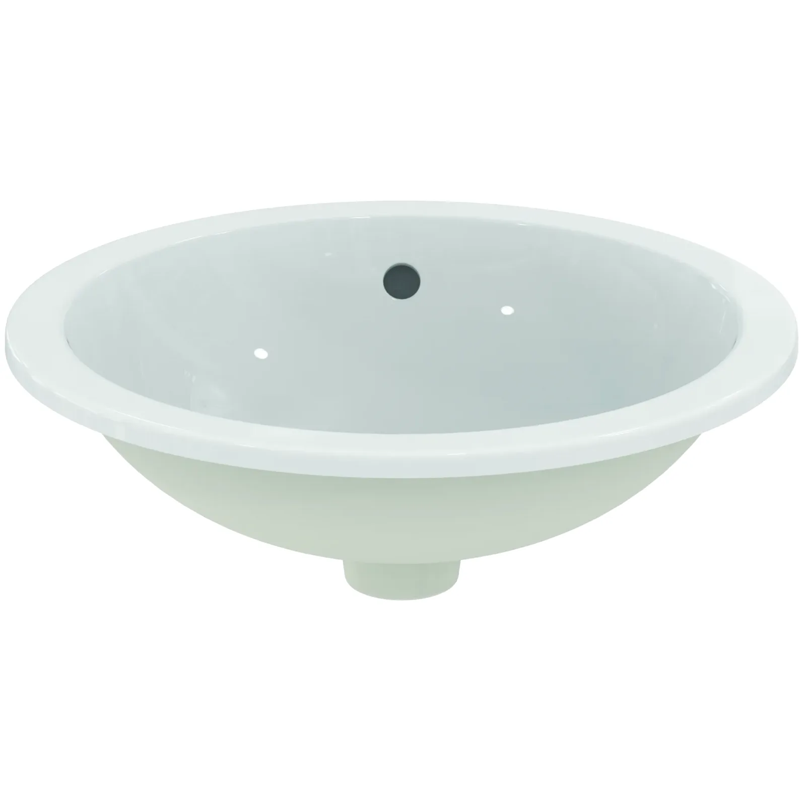 Tezgah Altı Lavabo 480x480x175 mm, batarya deliksiz, taşma delikli görsel 2