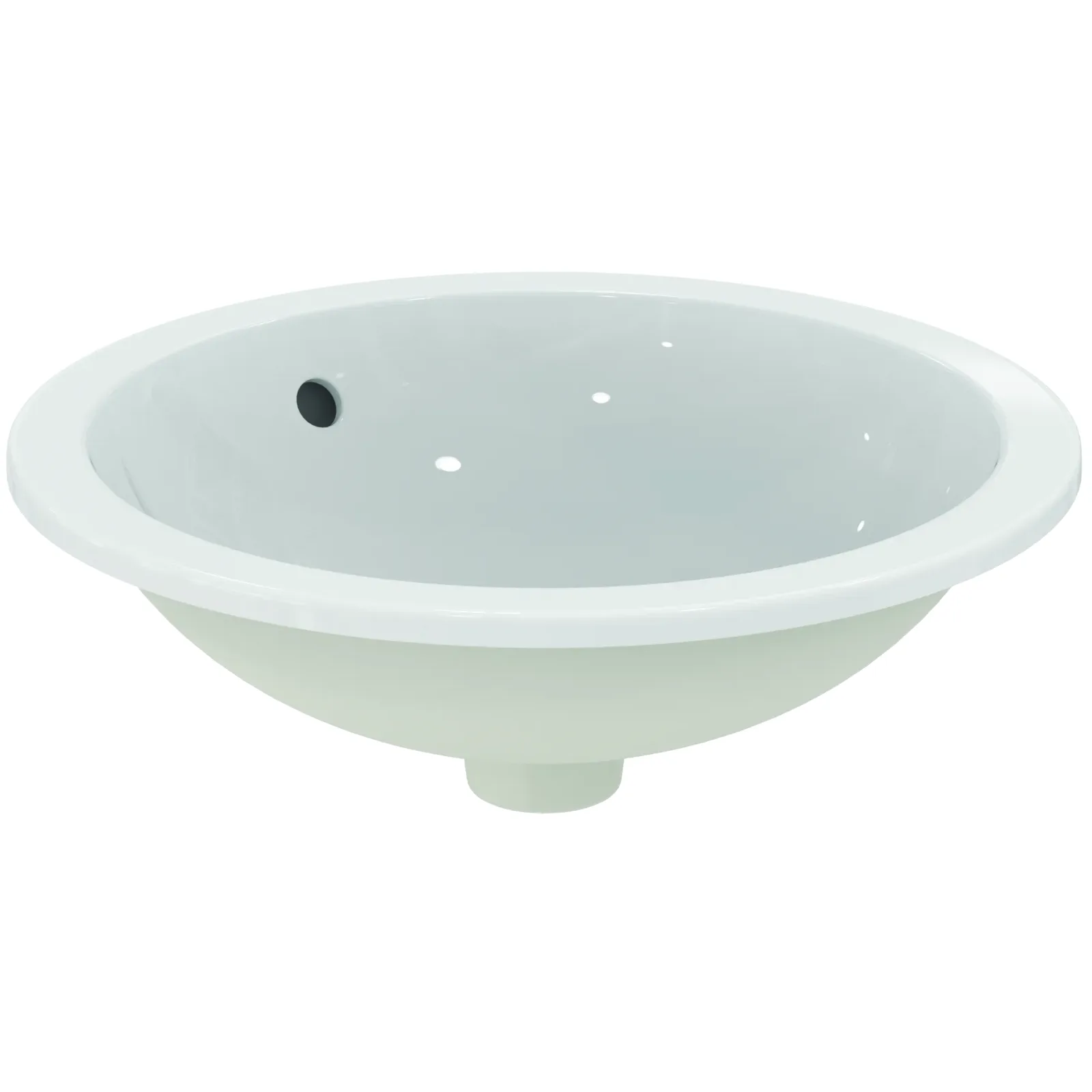 Tezgah Altı Lavabo 480x480x175 mm, batarya deliksiz, taşma delikli
