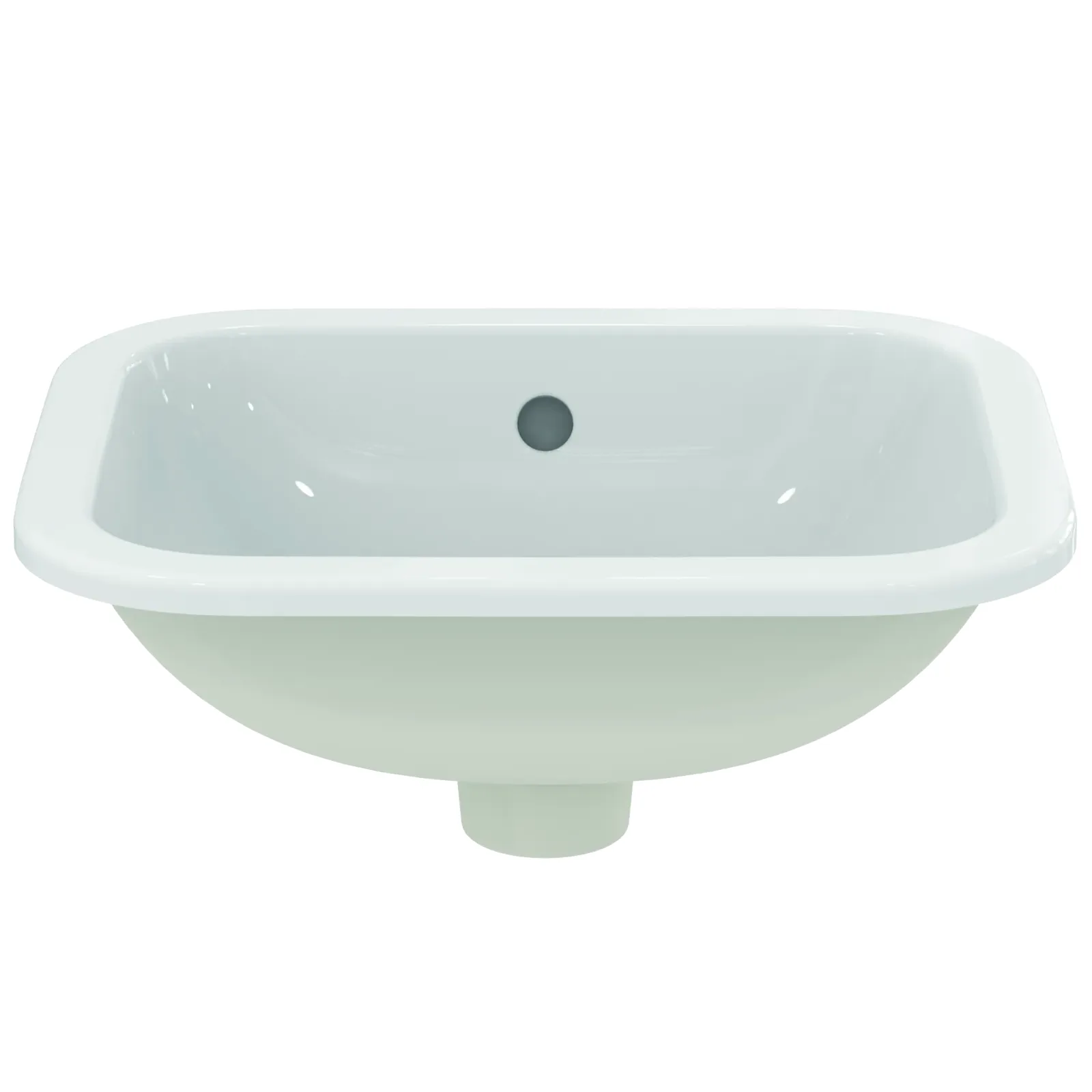 Tezgah Altı Lavabo 420x350x175 mm, batarya deliksiz, taşma delikli görsel 2