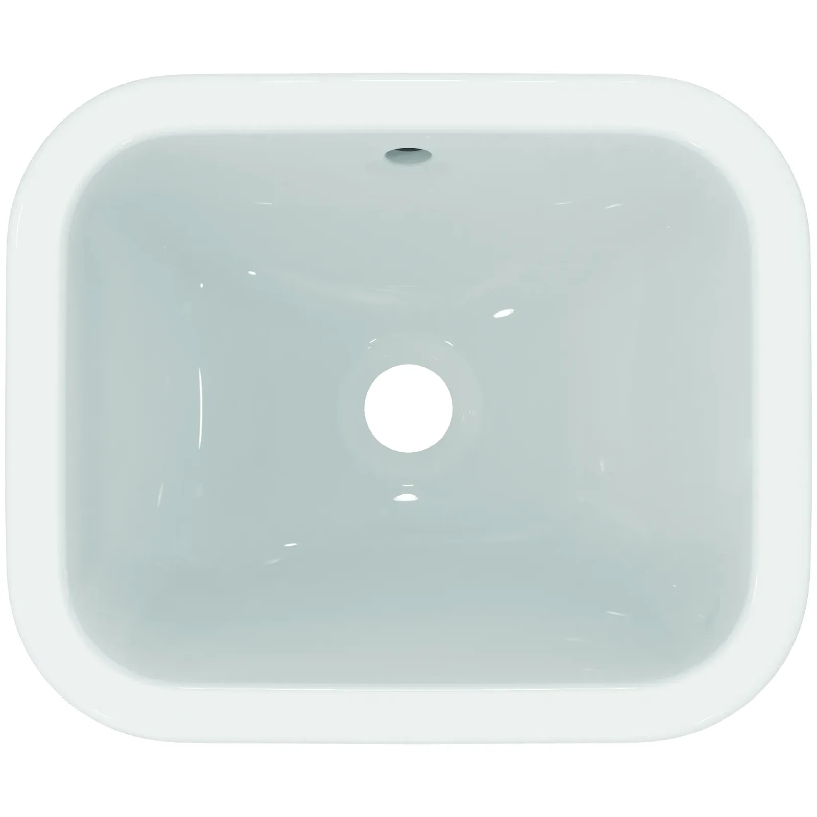Tezgah Altı Lavabo 420x350x175 mm, batarya deliksiz, taşma delikli görsel 4