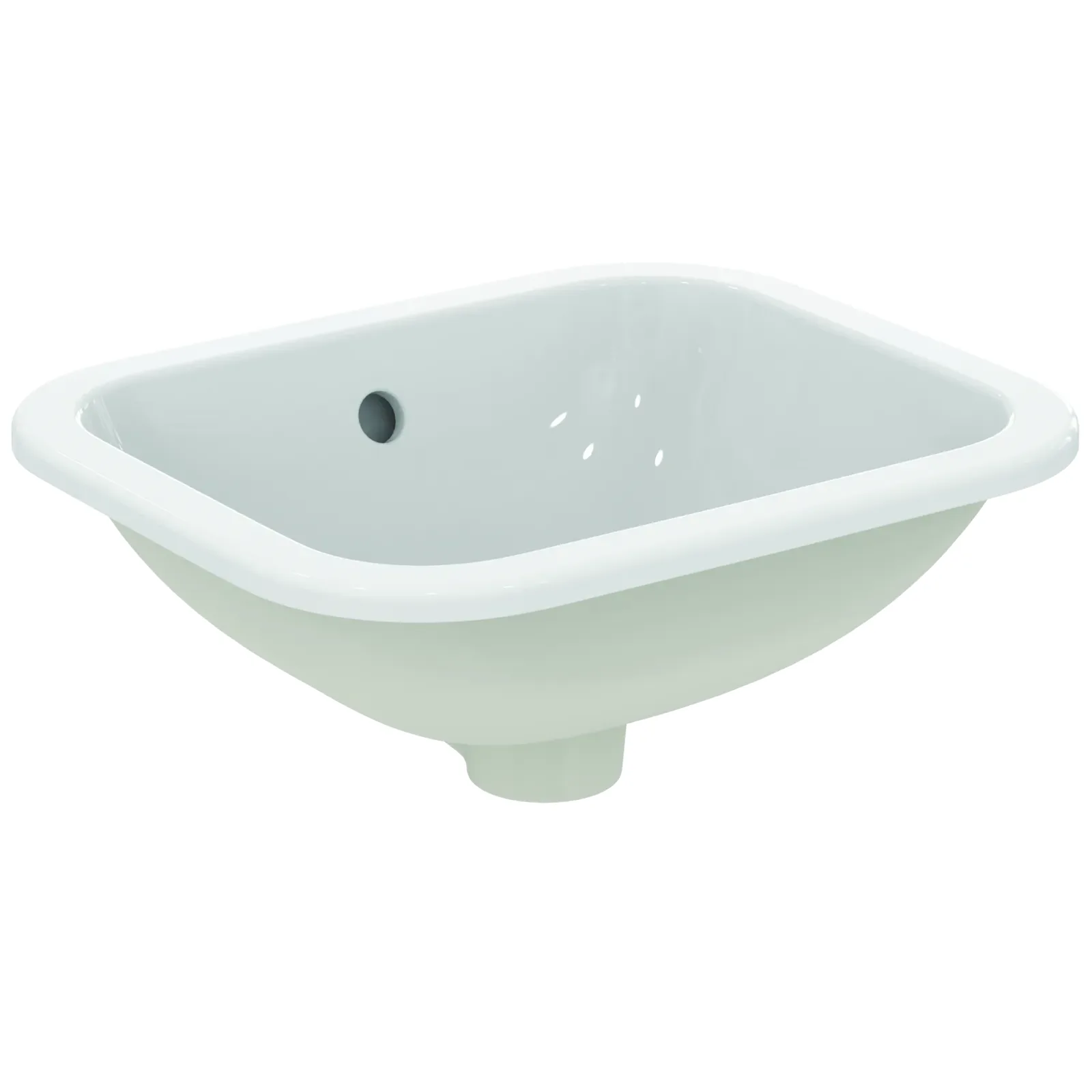 Tezgah Altı Lavabo 420x350x175 mm, batarya deliksiz, taşma delikli