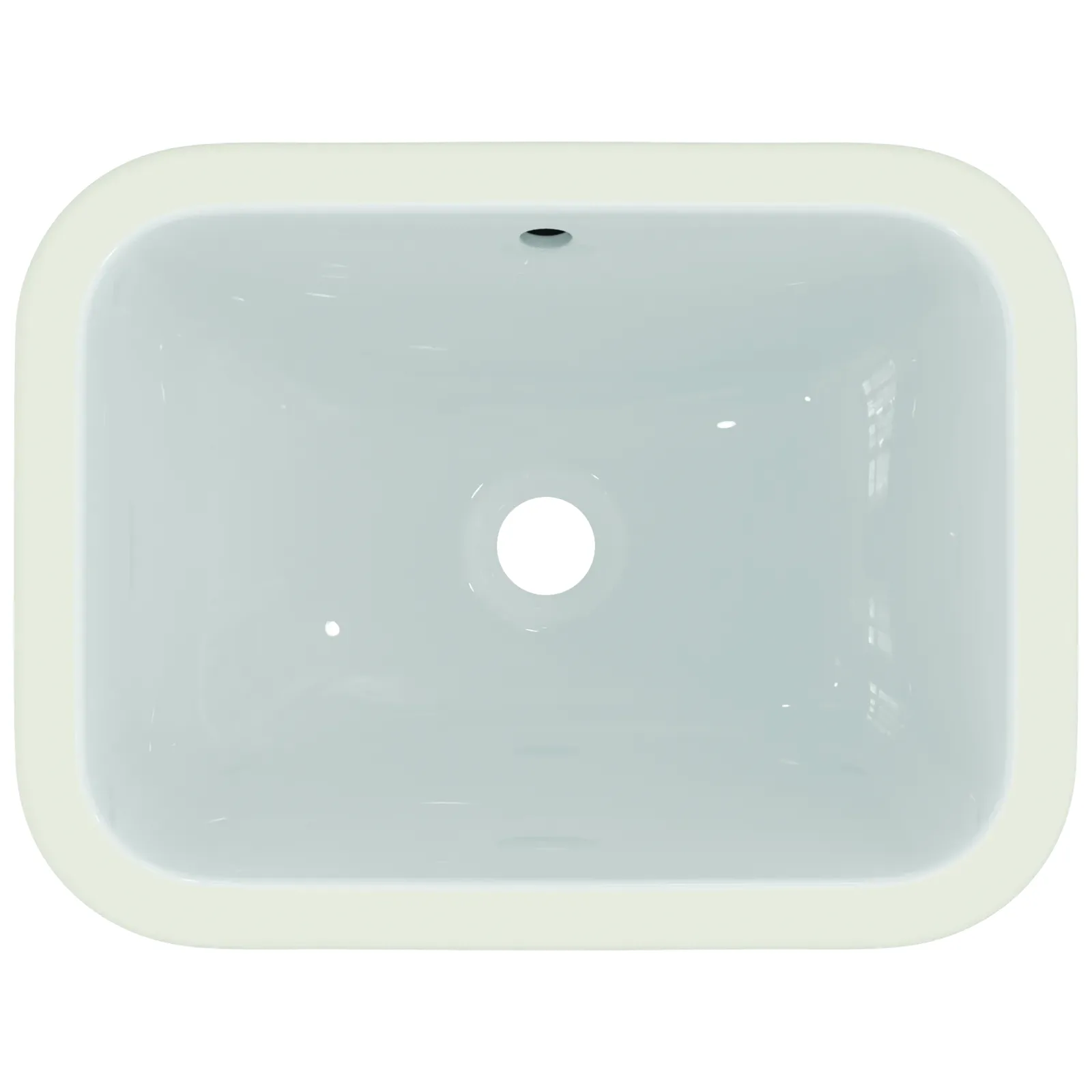 Tezgah Altı Lavabo 500x380x175 mm, batarya deliksiz, taşma delikli