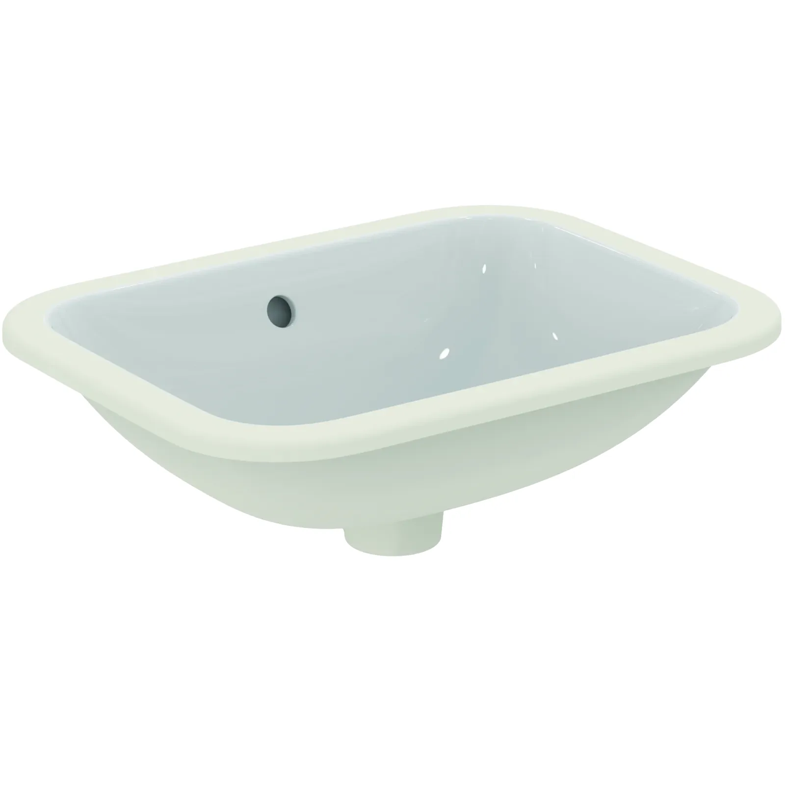 Tezgah Altı Lavabo 500x380x175 mm, batarya deliksiz, taşma delikli