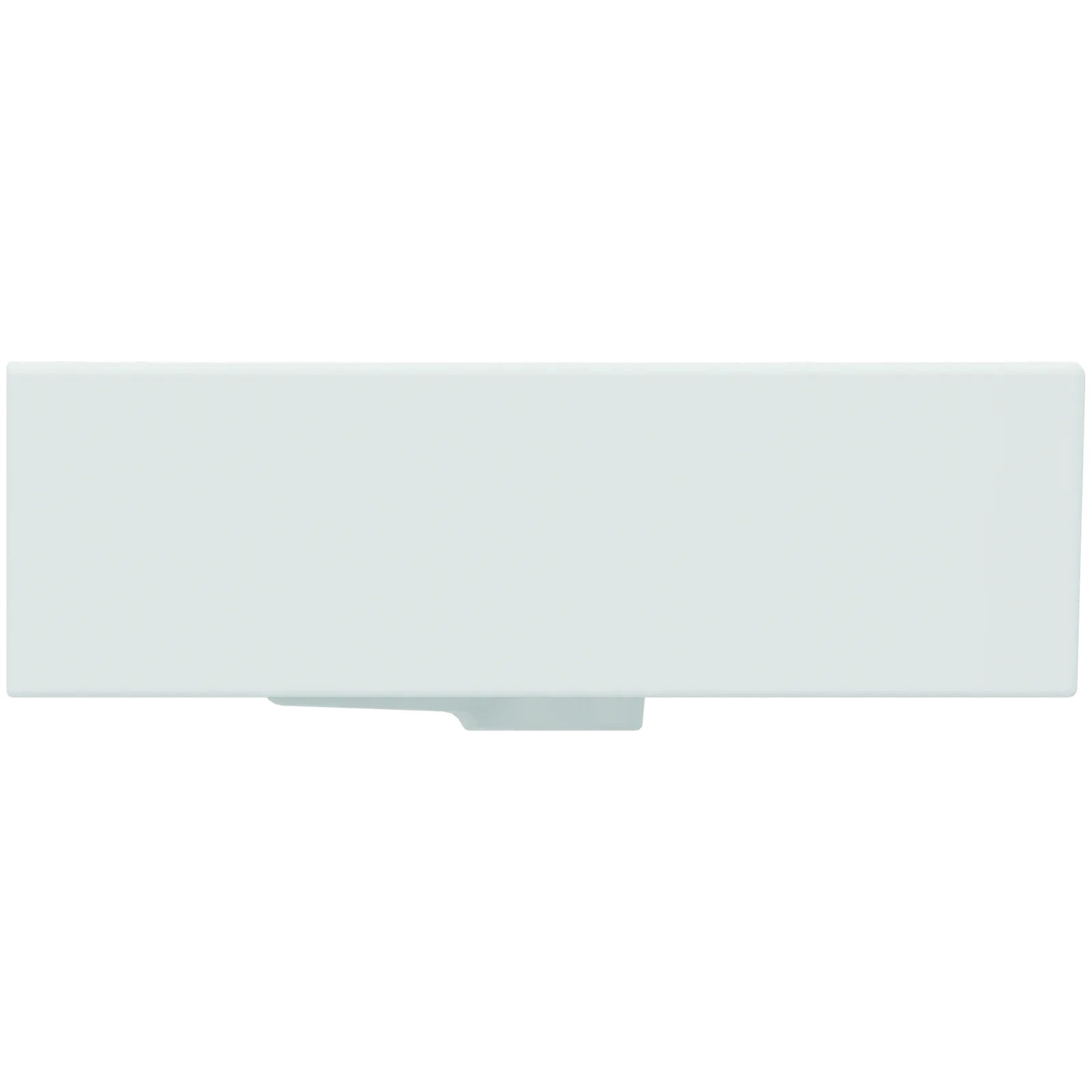 Lavabo 600x420x145 mmGrinded bottom side, 1 tek batarya delikli, taşma delikli görsel 3