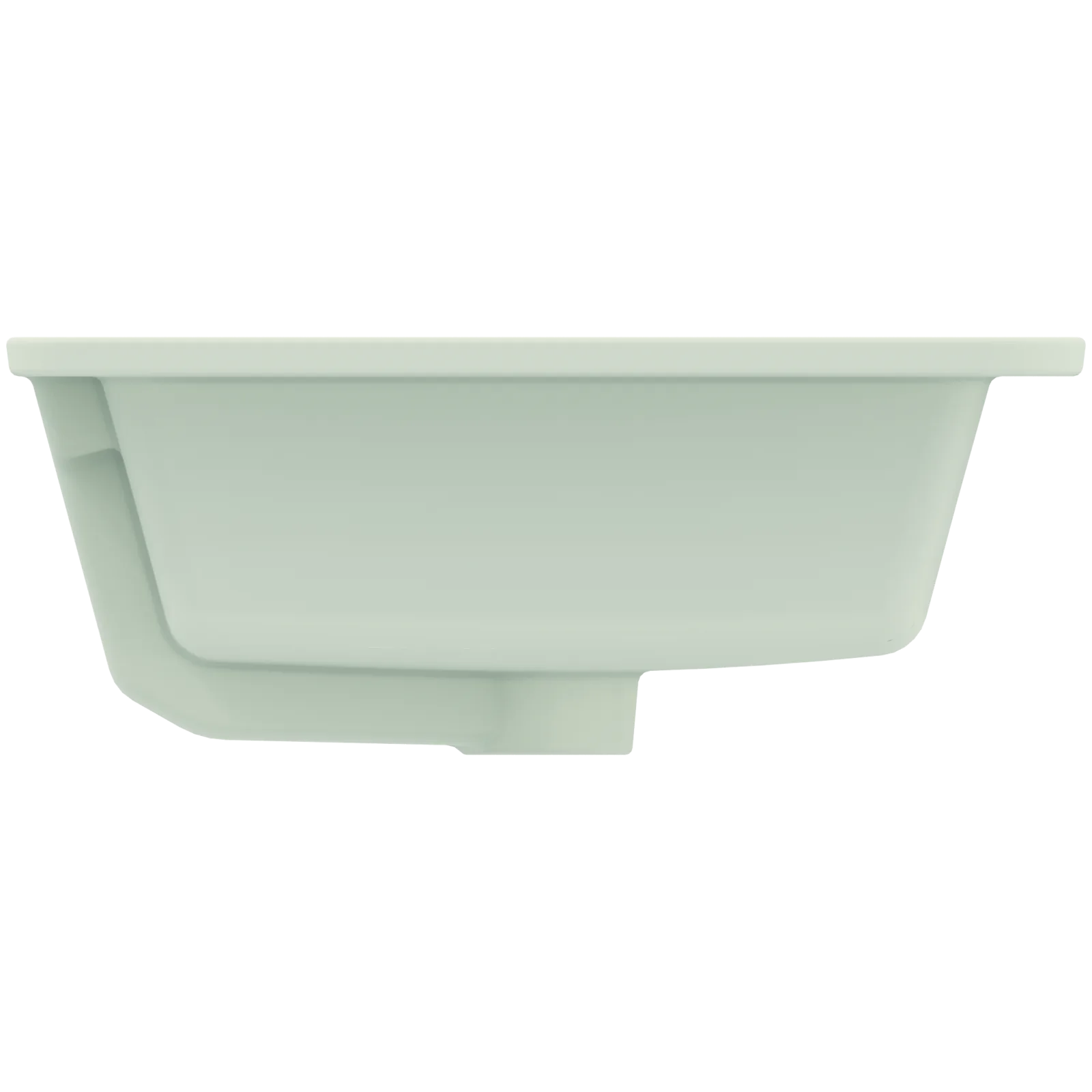 Tezgah Altı Lavabo 595x440x180 mm, batarya deliksiz, taşma delikli görsel 3