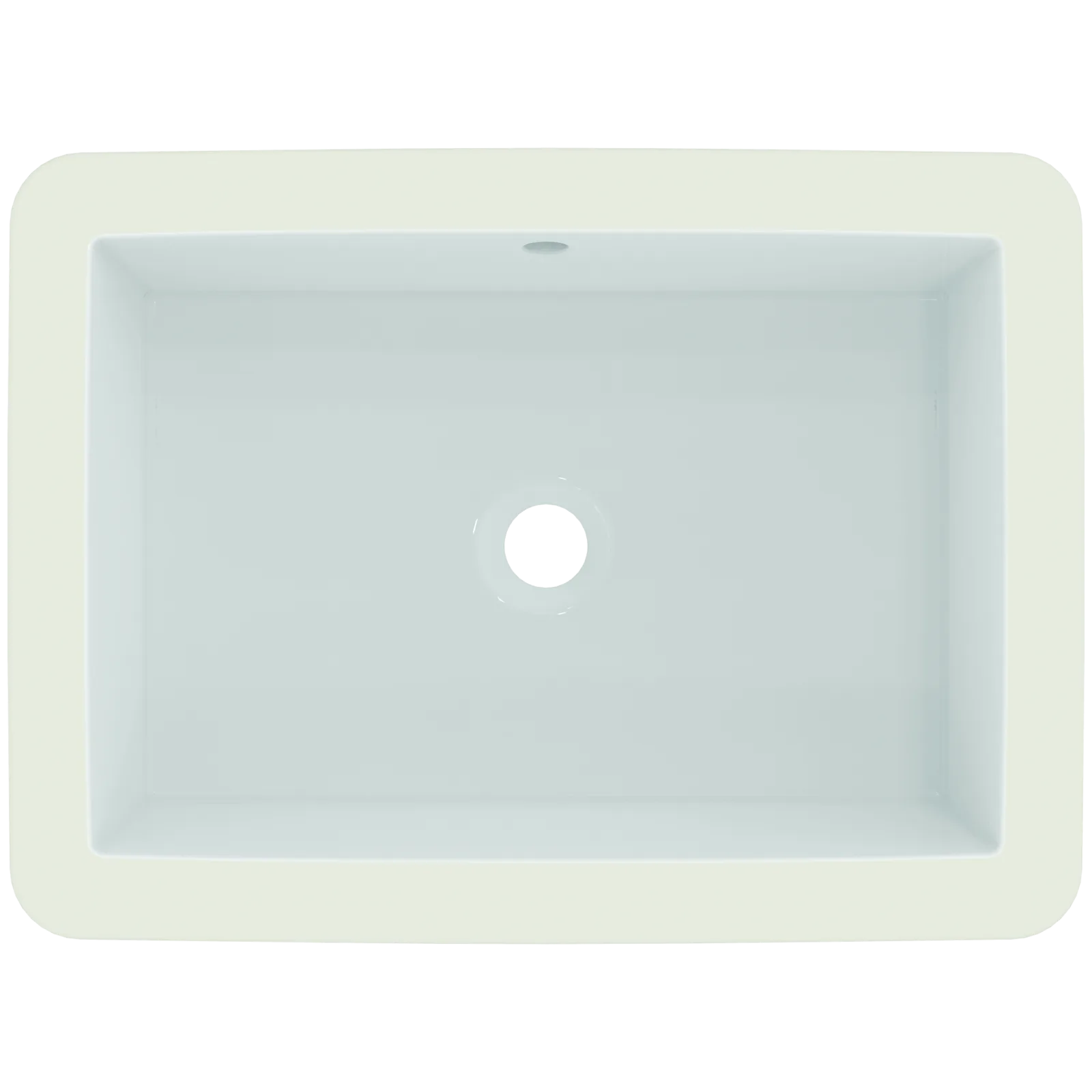 Tezgah Altı Lavabo 595x440x180 mm, batarya deliksiz, taşma delikli görsel 4