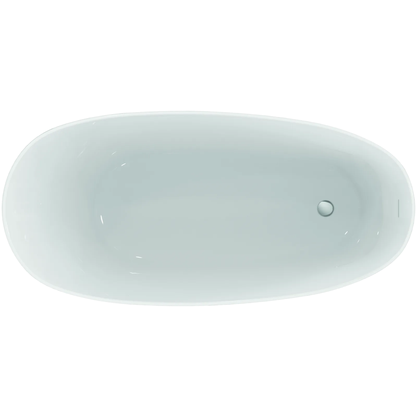 Freestanding Küvet 1800x850x625 mm, batarya deliksiz, taşma delikli, sifon kumandalı görsel 2