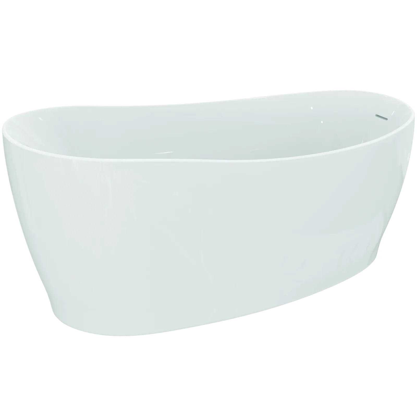Freestanding Küvet 1800x850x625 mm, batarya deliksiz, taşma delikli, sifon kumandalı
