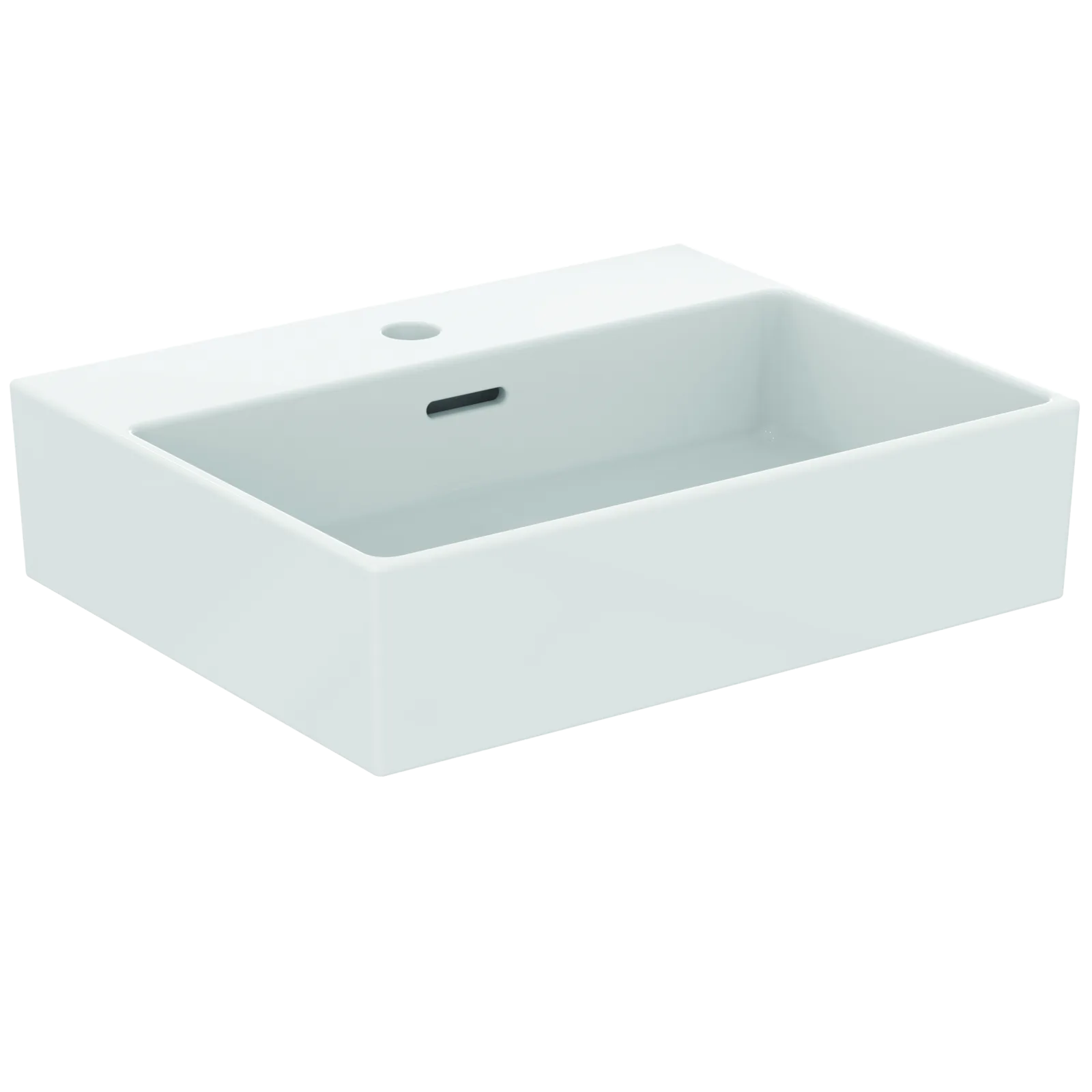 Çanak Lavabo 500x400x150 mmGrinded bottom side, 1 tek batarya delikli, taşma delikli
