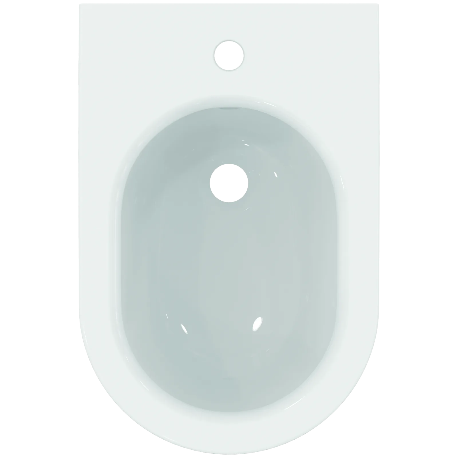 Asma Bide 355x540x250 mm, 1 tek batarya delikli, taşma delikli