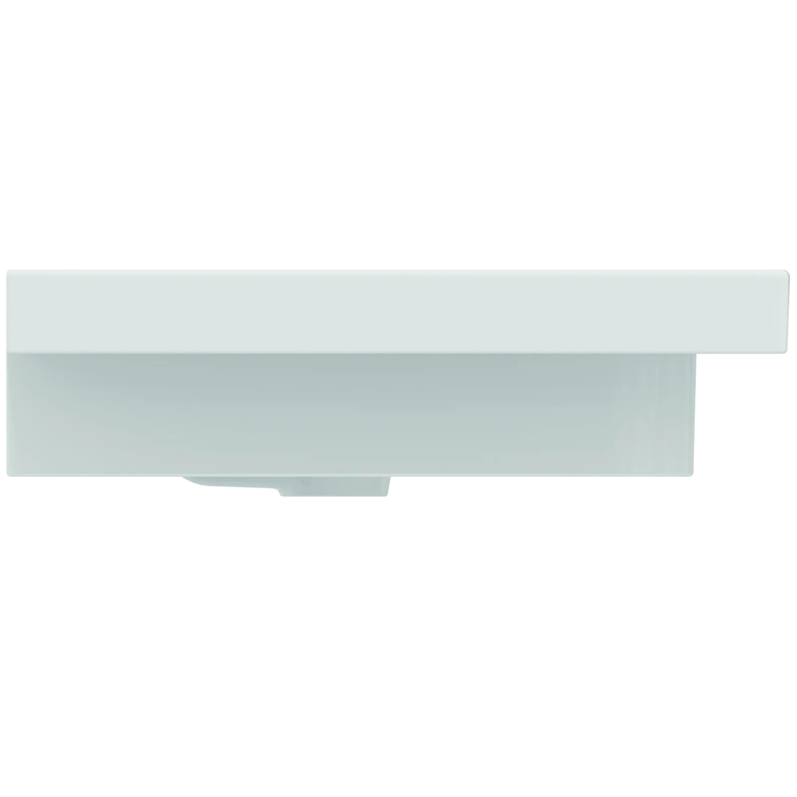 Etajerli Lavabo 610x510x150 mm, 1 tek batarya delikli, taşma delikli