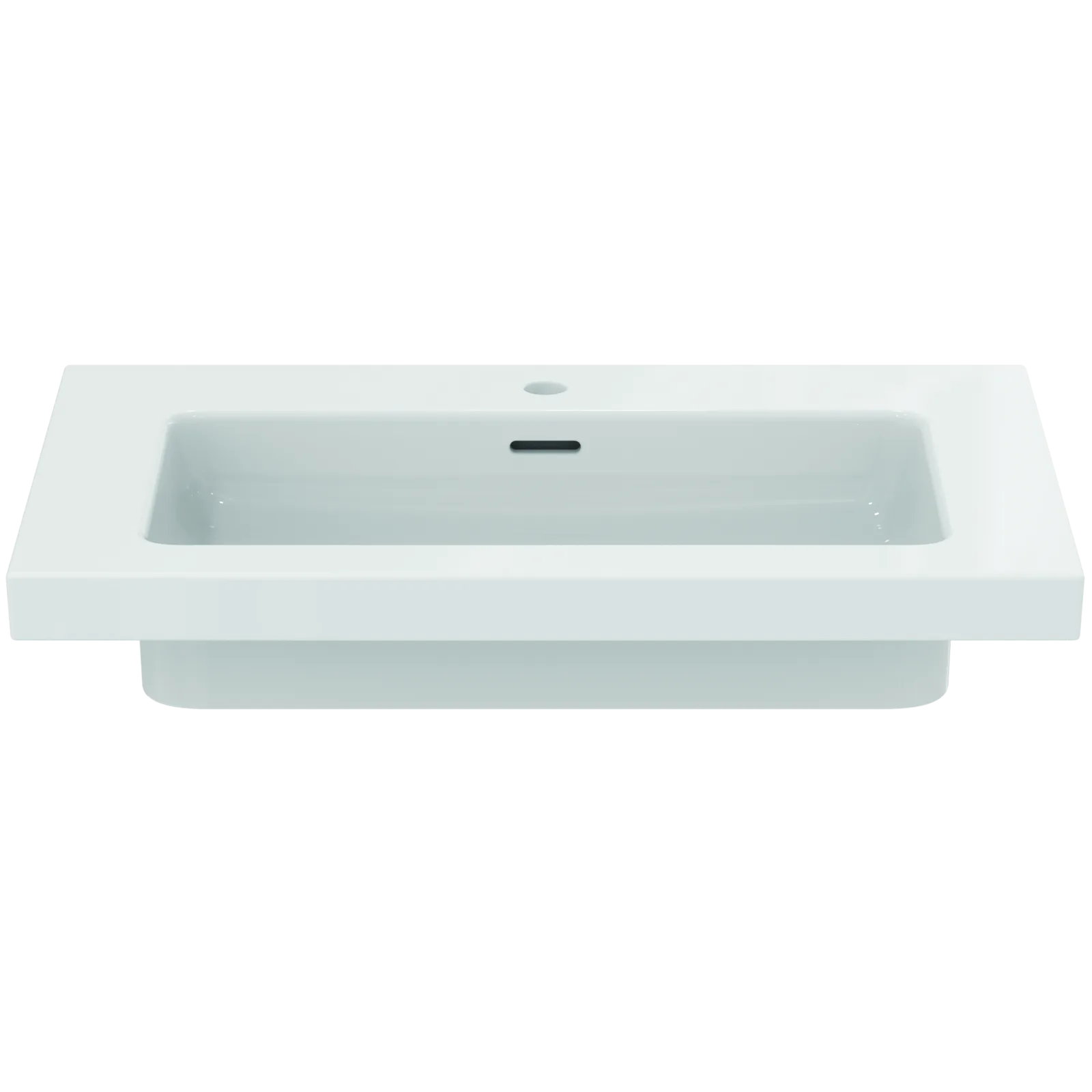Etajerli Lavabo 810x510x150 mm, 1 tek batarya delikli, taşma delikli