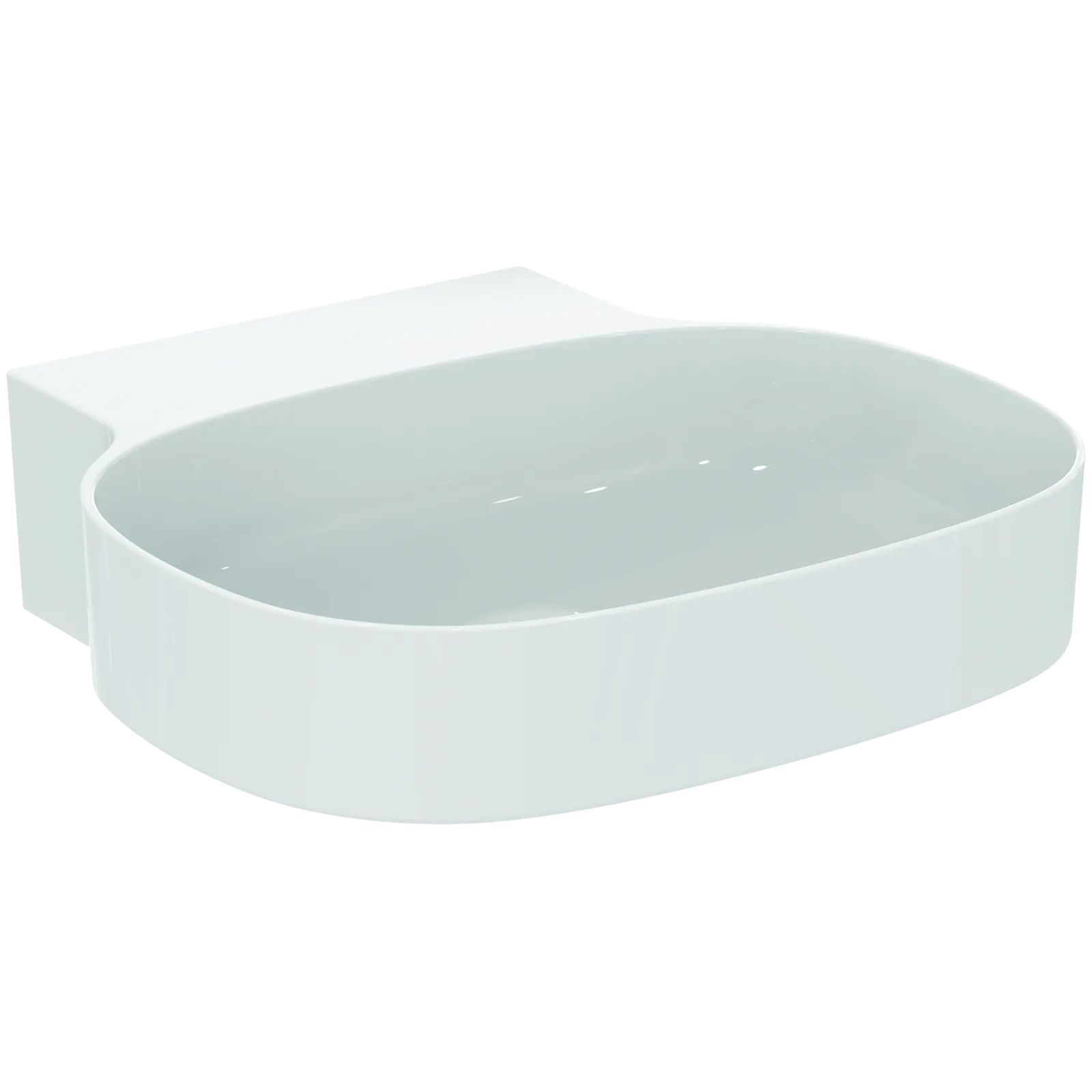 Lavabo 500x480x135 mm, batarya deliksiz, taşma deliksiz