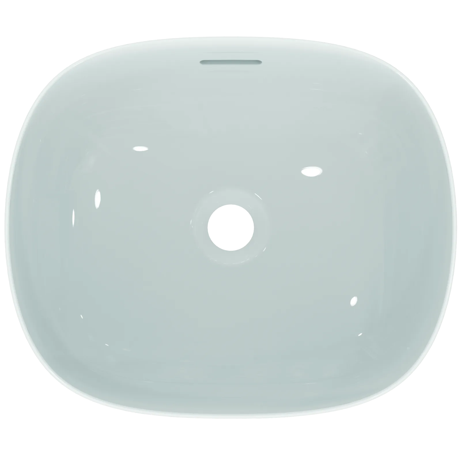 Çanak Lavabo 450x380x155 mm, batarya deliksiz, taşma delikli