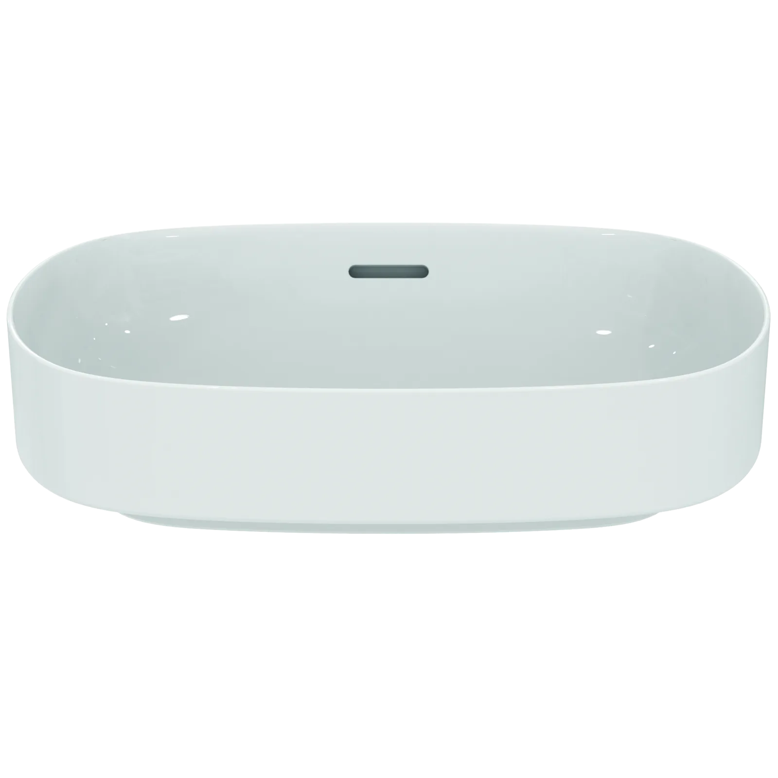 Çanak Lavabo 550x380x155 mm, batarya deliksiz, taşma delikli