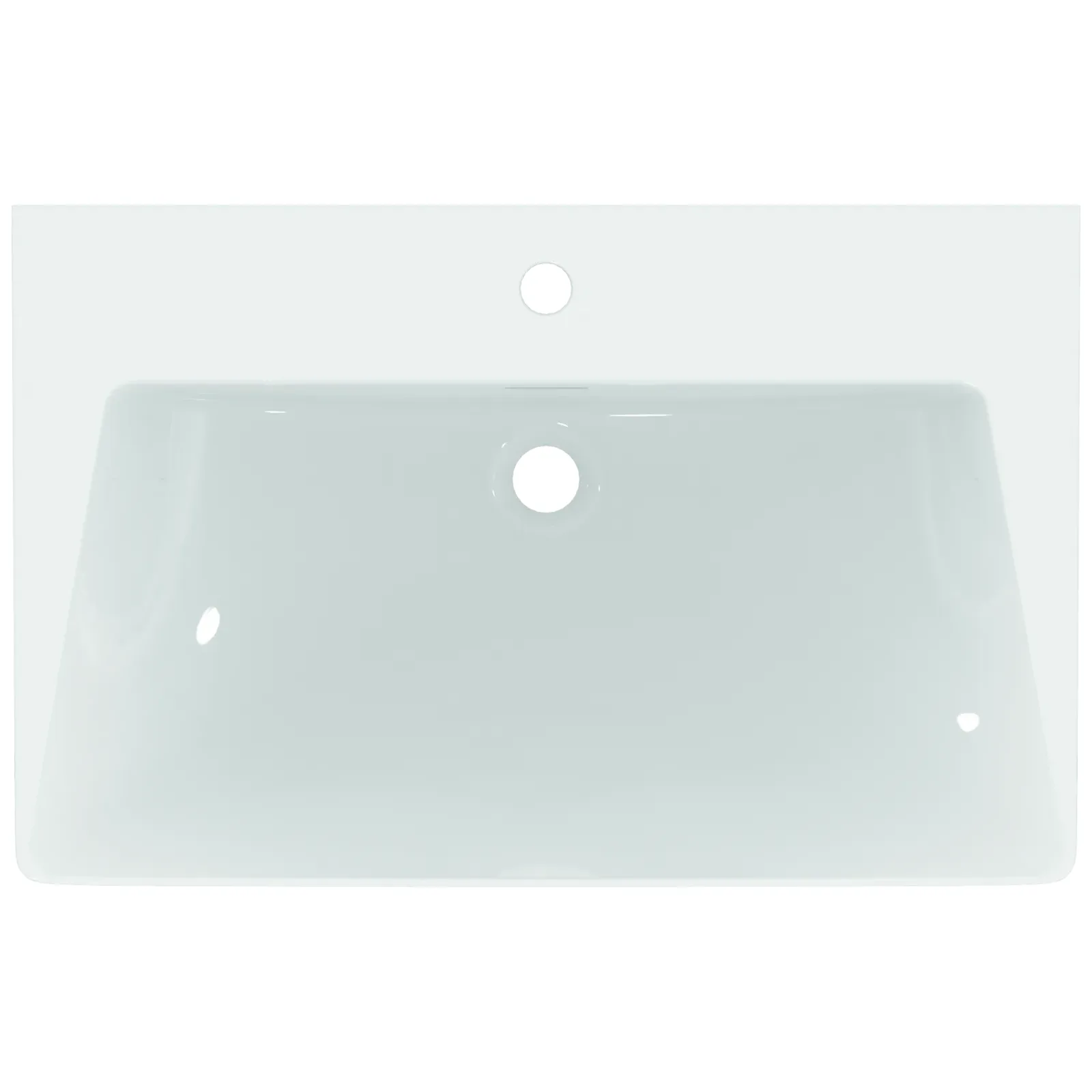Lavabo 740x470x900 mm, 1 tek batarya delikli, taşma delikli