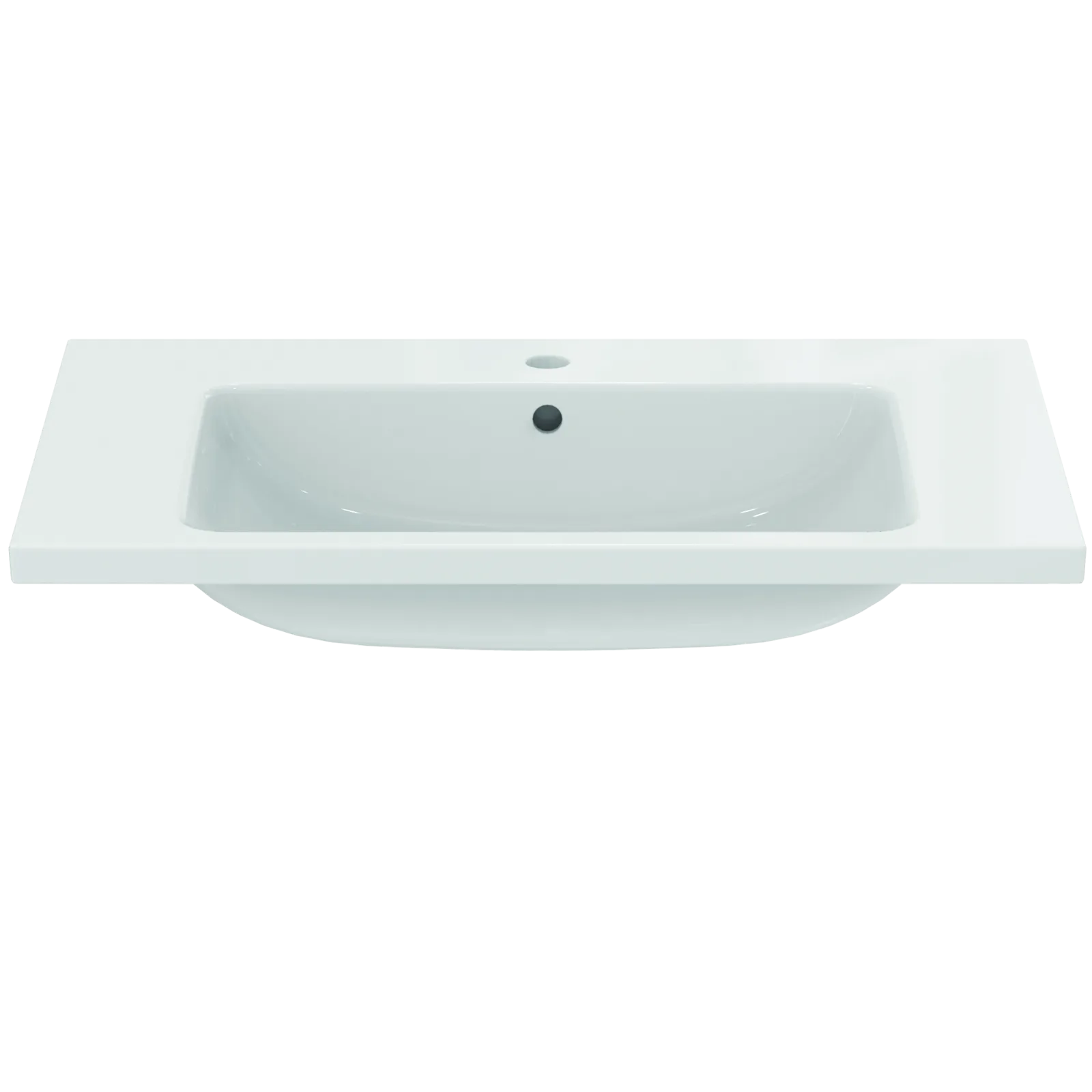 Etajerli Lavabo 810x510x180 mm, 1 tek batarya delikli, taşma delikli