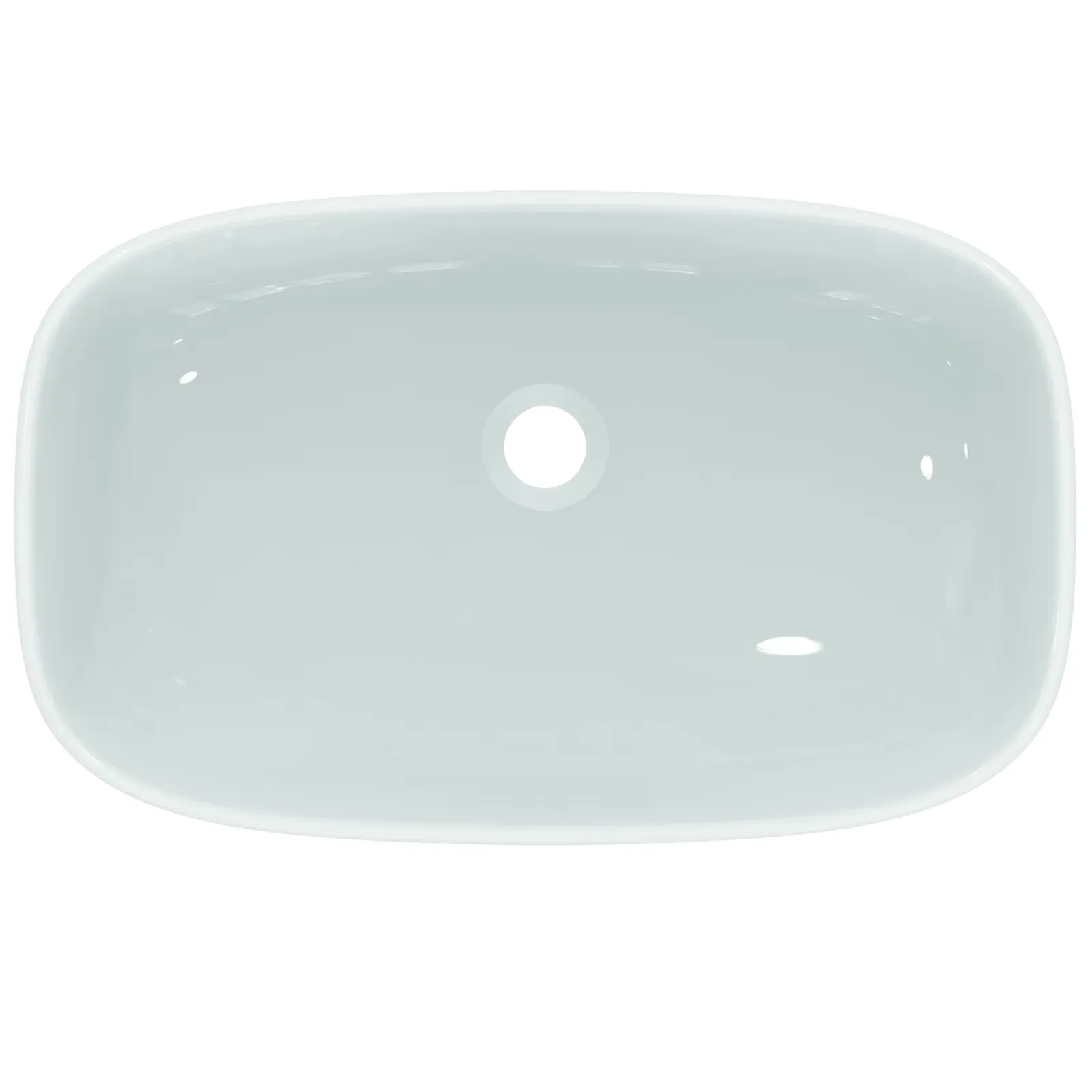 Çanak Lavabo 600x370x120 mmGrinded bottom side, batarya deliksiz, taşma deliksiz