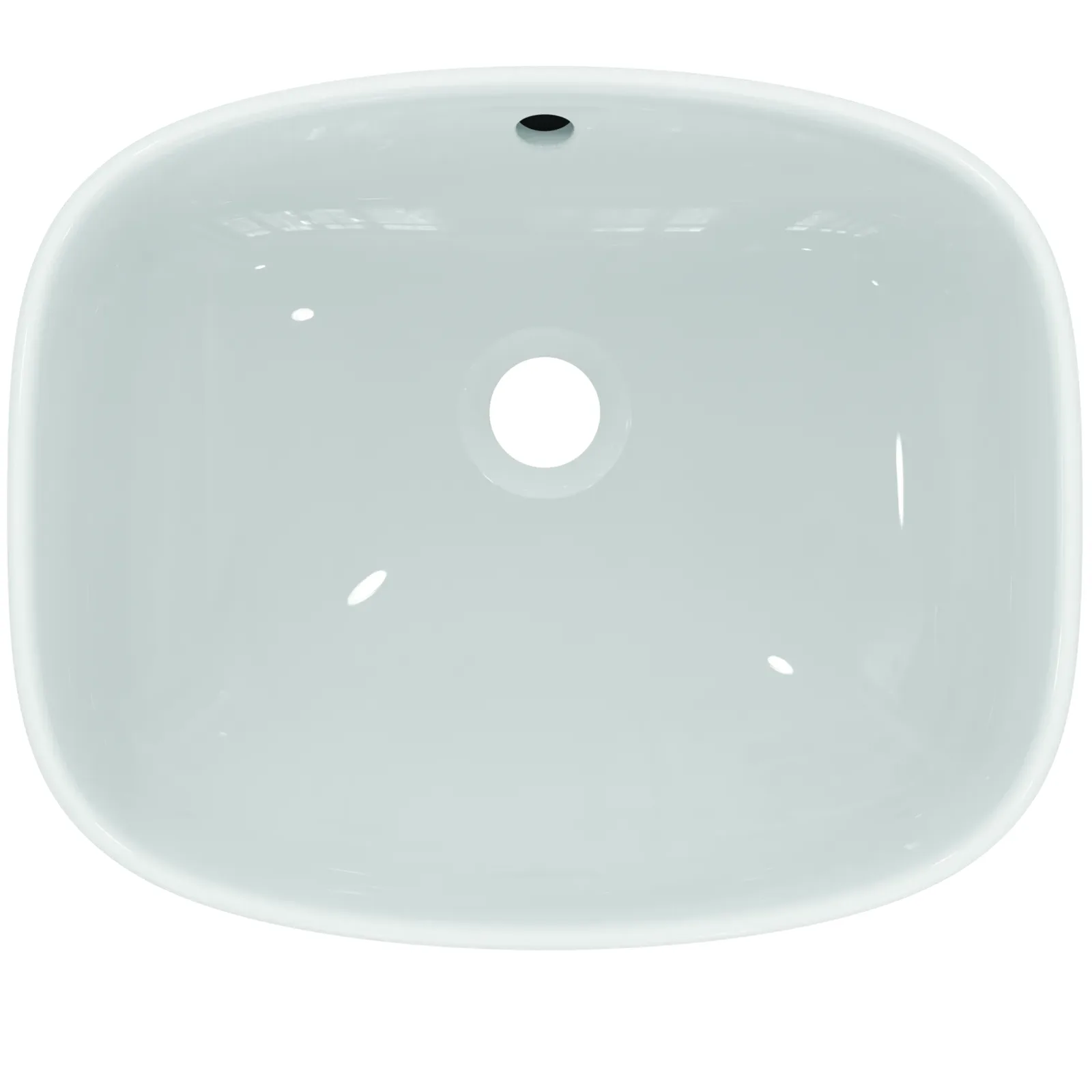 Çanak Lavabo 450x370x140 mmGrinded bottom side, batarya deliksiz, taşma delikli