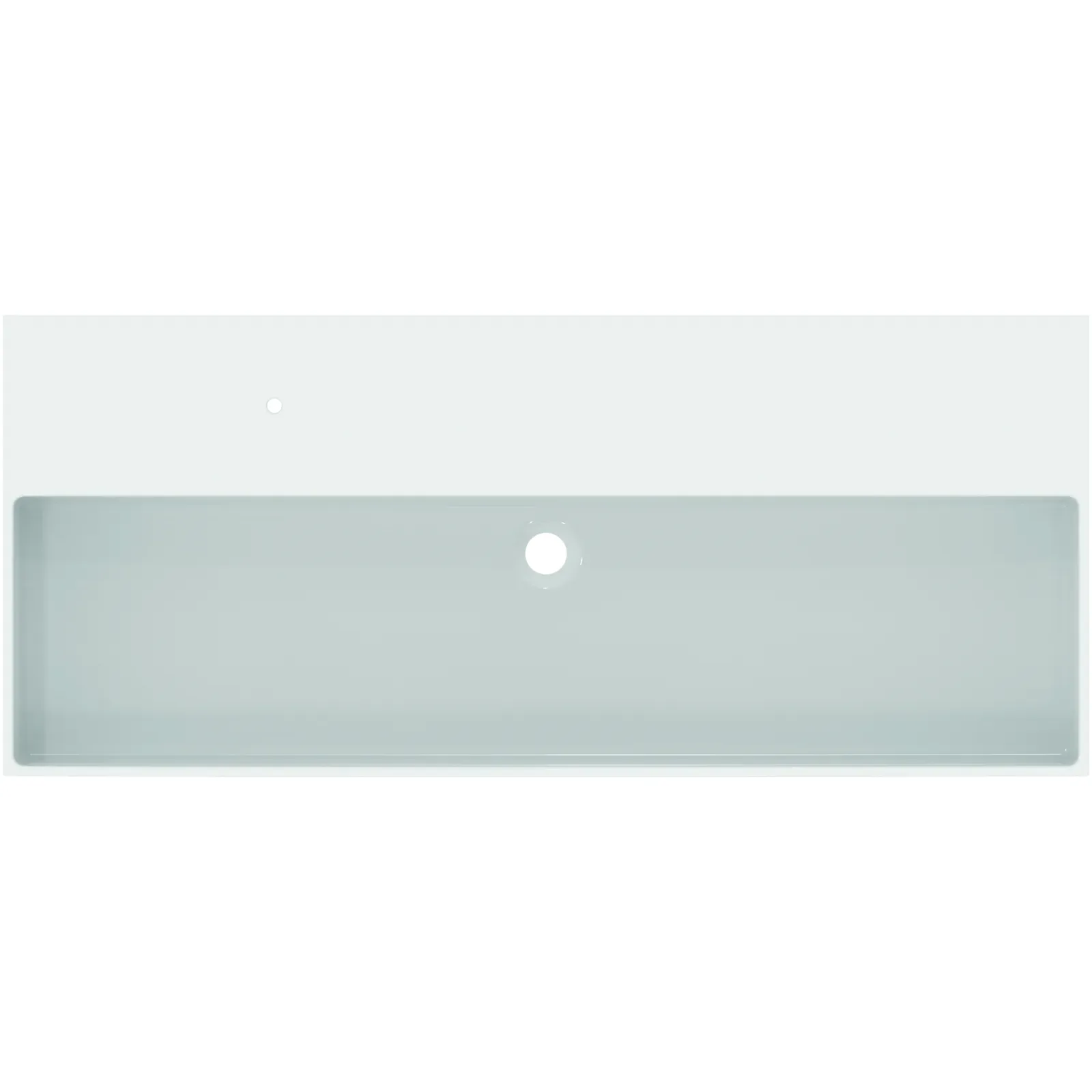 Lavabo 1215x515x125 mmGrinded bottom side, 1 tek batarya delikli, taşma deliksiz