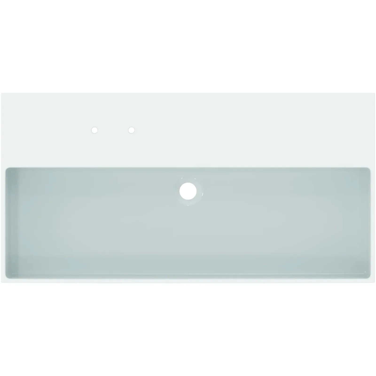 Lavabo 1015x515x125 mmGrinded bottom side, 2 batarya delikli, taşma deliksiz