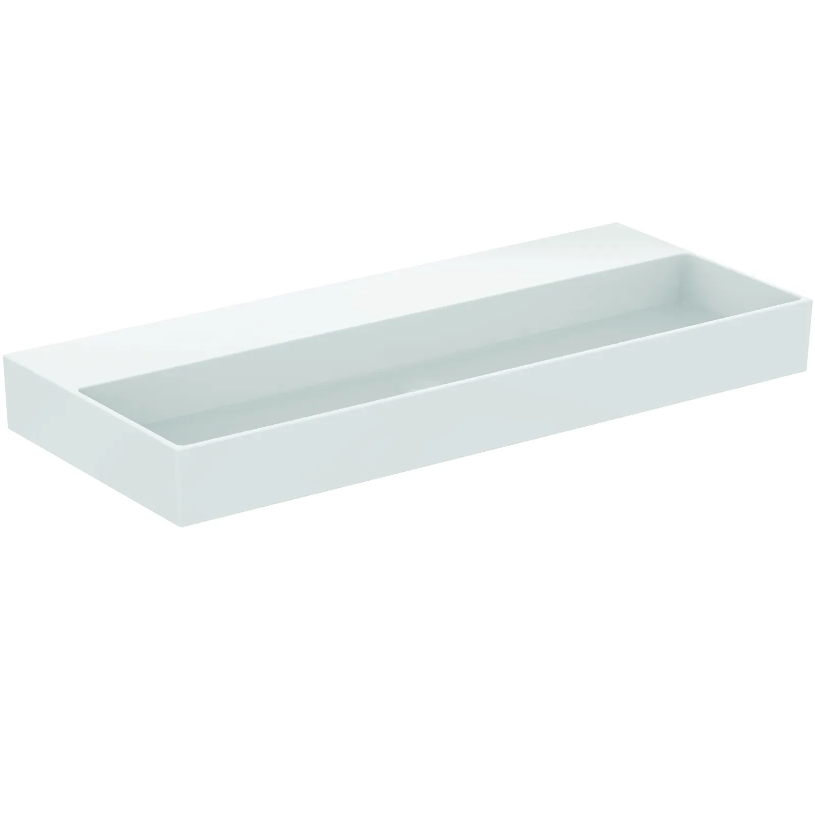 Lavabo 1215x515x125 mm, batarya deliksiz, taşma deliksiz