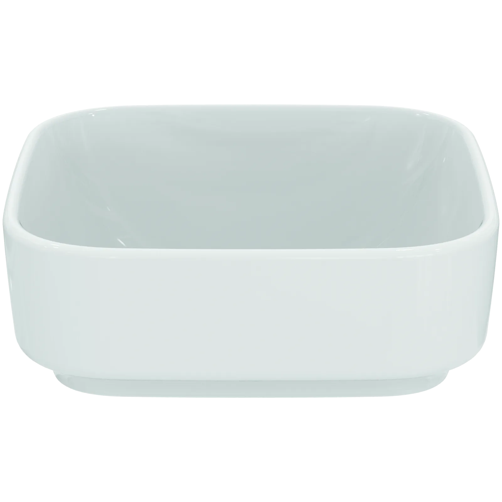 Çanak Lavabo 380x380x130 mm, batarya deliksiz, taşma deliksiz