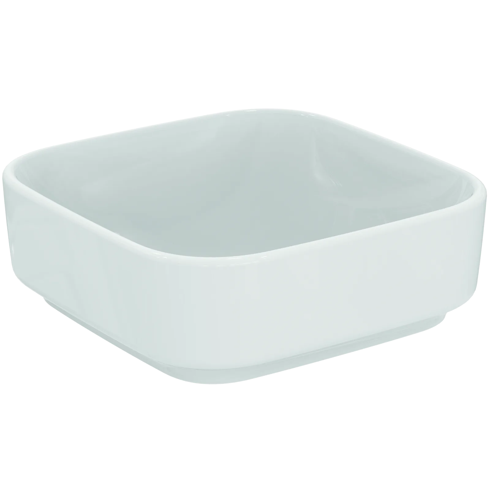 Çanak Lavabo 380x380x130 mm, batarya deliksiz, taşma deliksiz