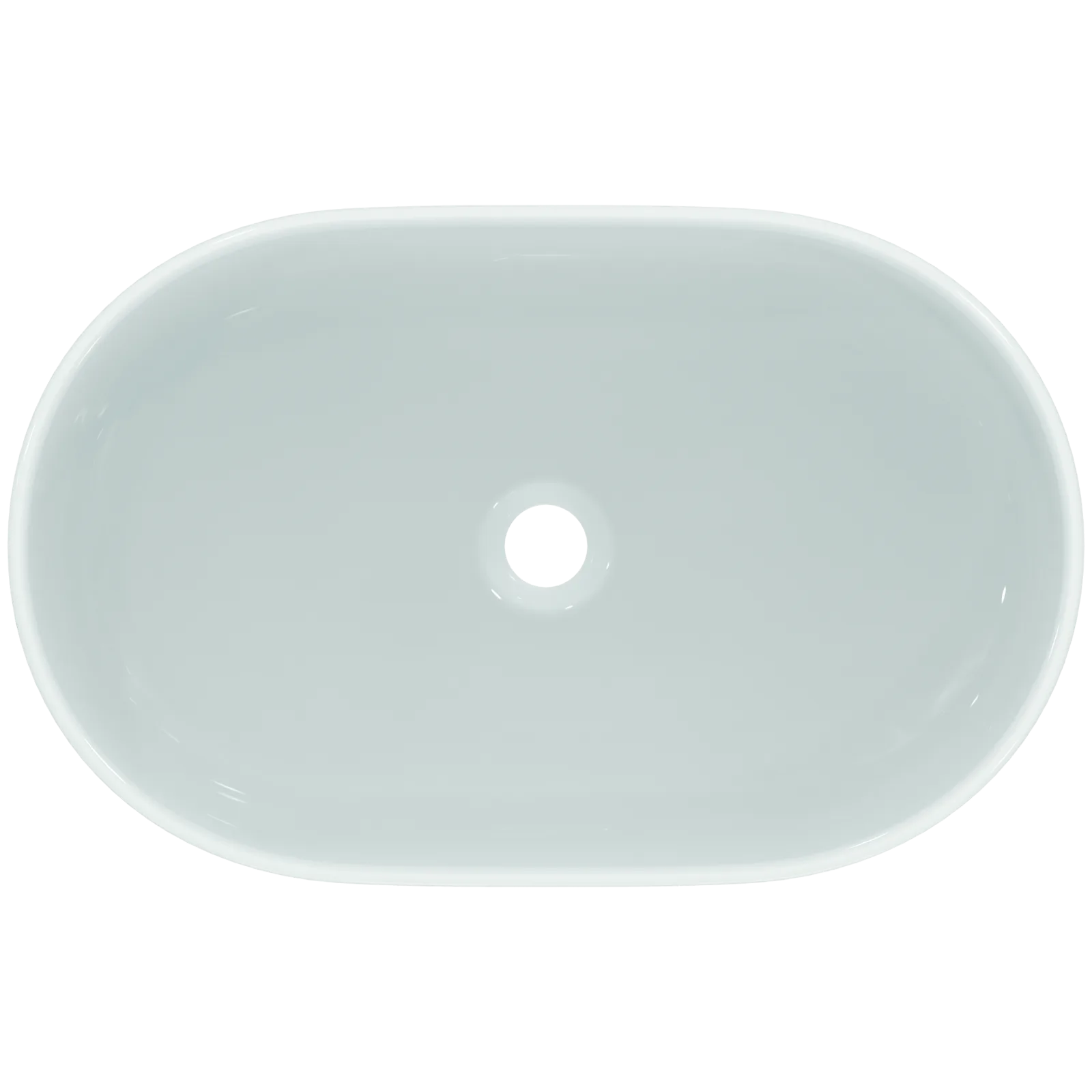 Çanak Lavabo 600x380x130 mm, batarya deliksiz, taşma deliksiz