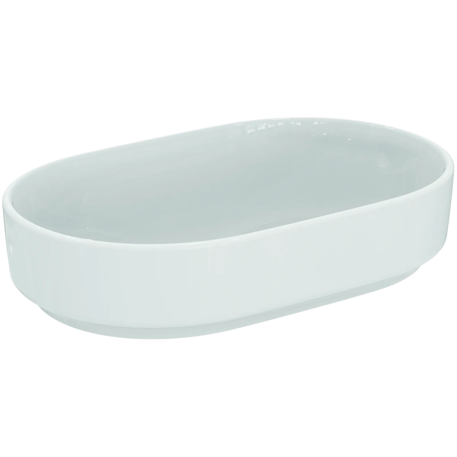 Çanak Lavabo 600x380x130 mm, batarya deliksiz, taşma deliksiz
