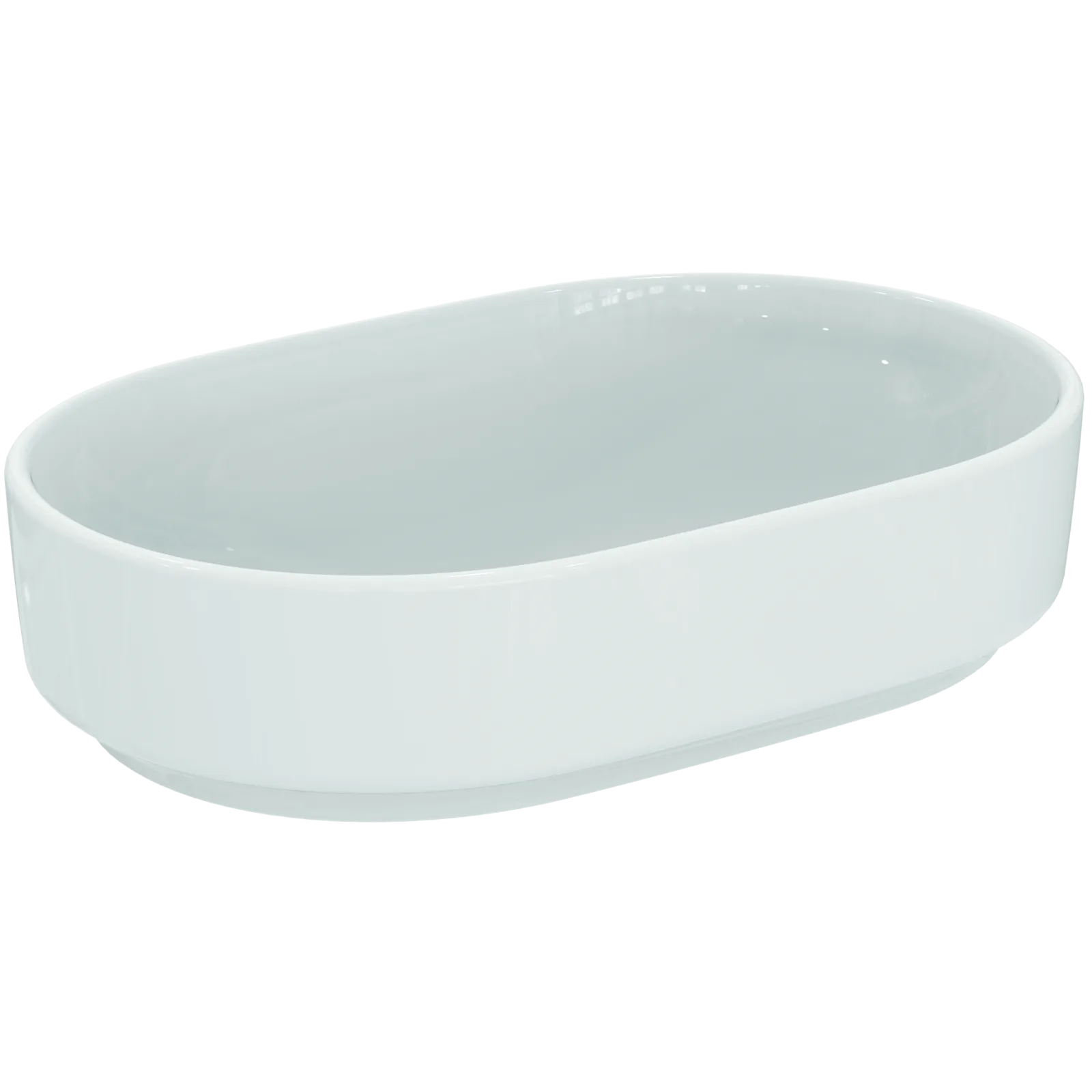 Çanak Lavabo 550x360x130 mm, batarya deliksiz, taşma deliksiz