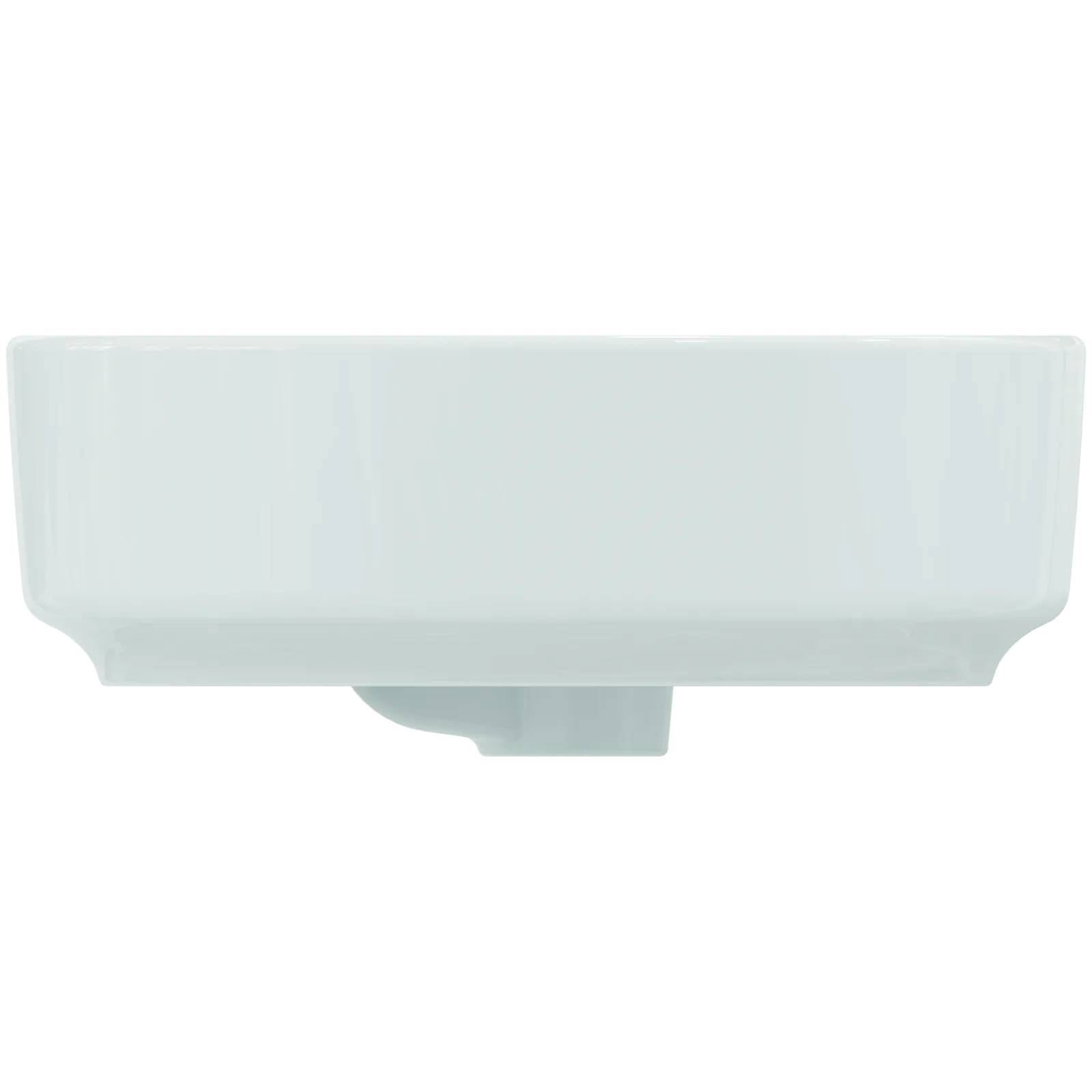 Çanak Lavabo 400x400x130 mm, 1 tek batarya delikli, taşma delikli